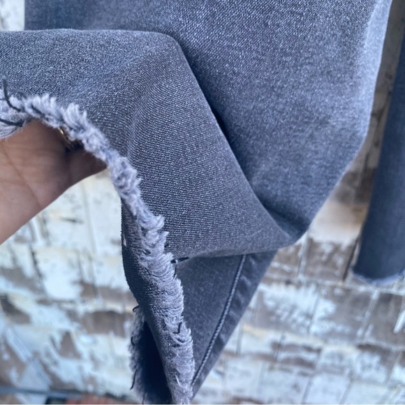 SIWY Los Angeles Black High Rise Wide Cropped Jeans - Picture 3 of 6